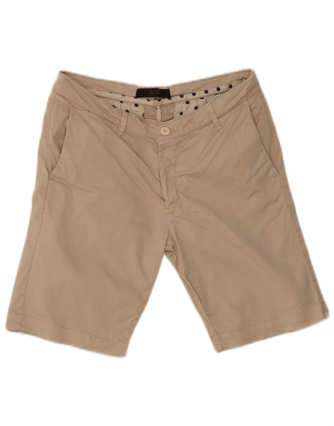 LIU JO Mens Chino Shorts IT 46 Pequeno W30 Algodão Bege