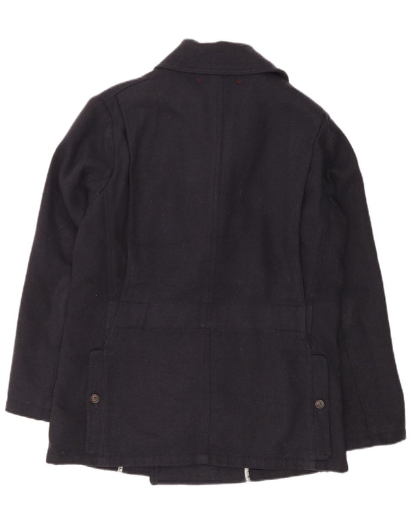 Casaco masculino Montedoro Pea IT 48 lã azul marinho médio