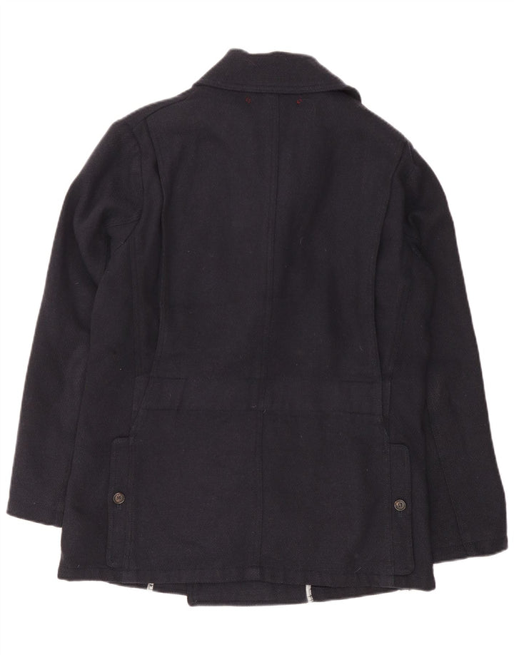 Casaco masculino Montedoro Pea IT 48 lã azul marinho médio