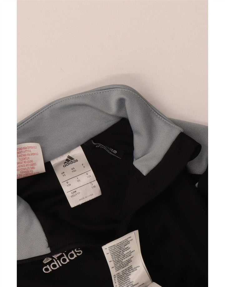 Adidas Meninos Climalite Pullover Treino Top 7-8 Anos Pequeno Preto
