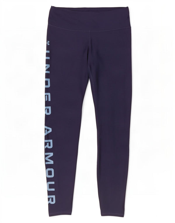 Under Armour Womens Heat Gear Graphic Leggings Reino Unido 12 Médio Azul Marinho