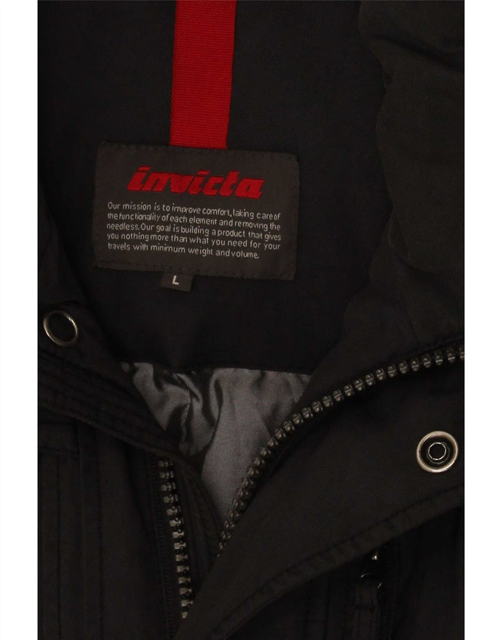 Jaqueta acolchoada masculina Invicta UK 40 grande cinza nylon