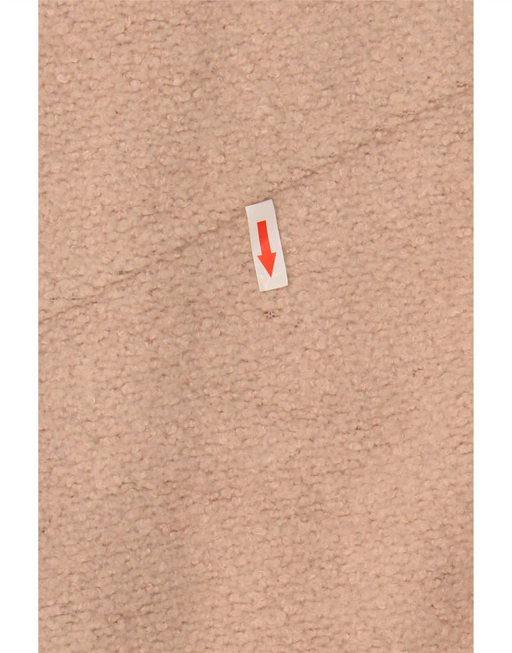 Sobretudo aberto feminino Marks & Spencer Reino Unido 14 grande poliéster rosa