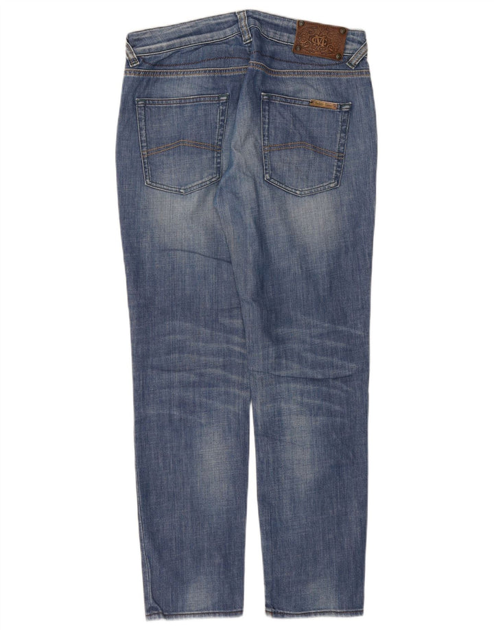 Jeans retos femininos Marlboro Classics W31 L29 algodão azul