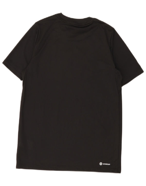 Camiseta Adidas Boys Aeroready Graphic Top 13-14 Anos Preto Poliéster
