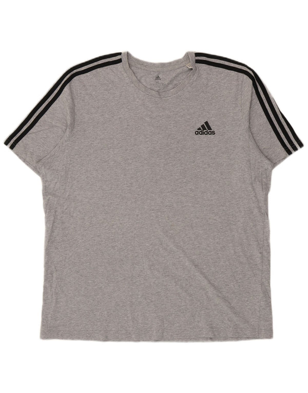 Camiseta masculina Adidas Top XL cinza algodão