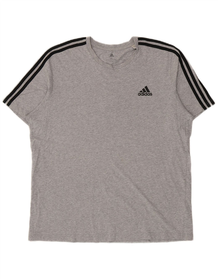 Camiseta masculina Adidas Top XL cinza algodão