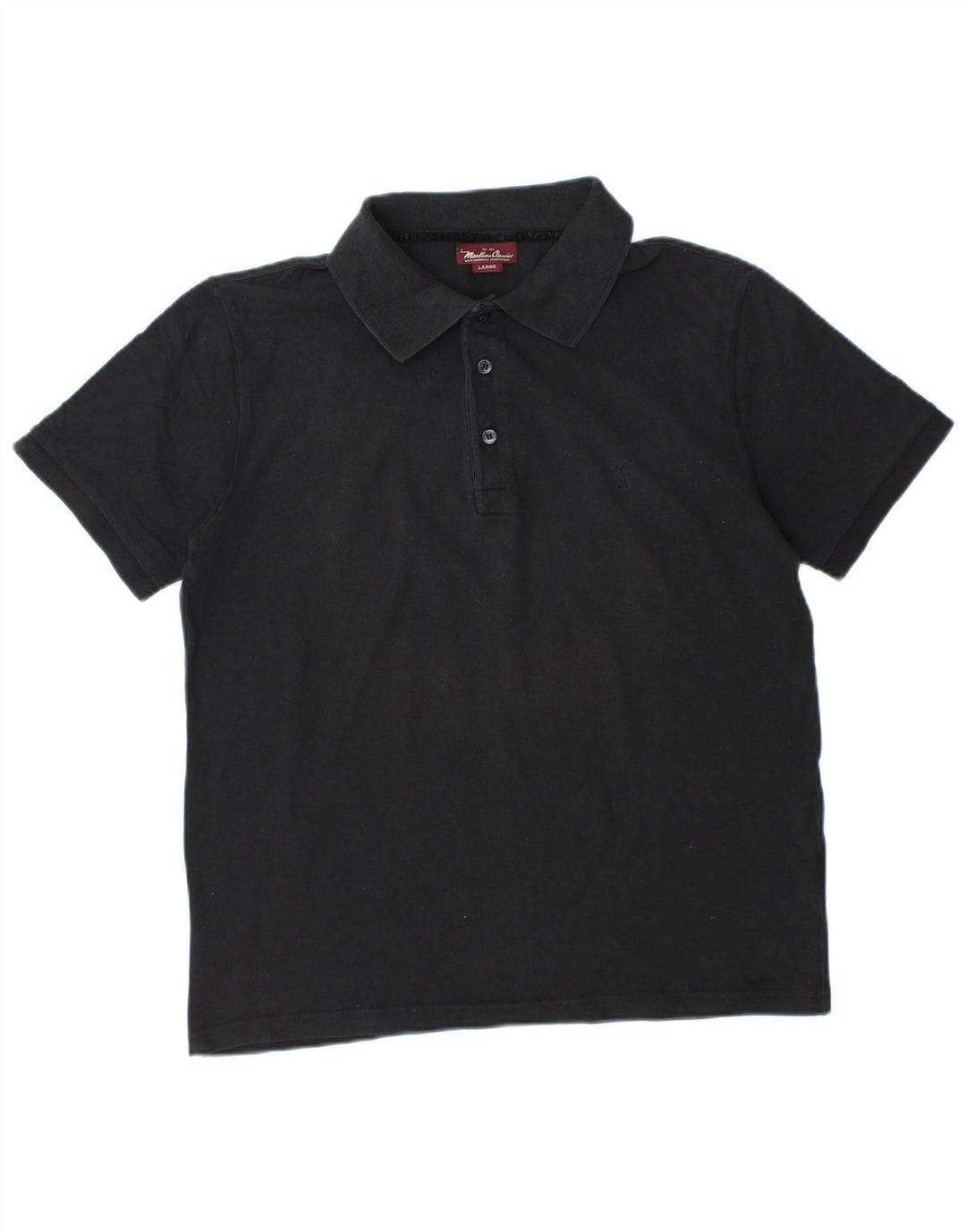 Camisa polo masculina MARLBORO CLASSICS grande preta
