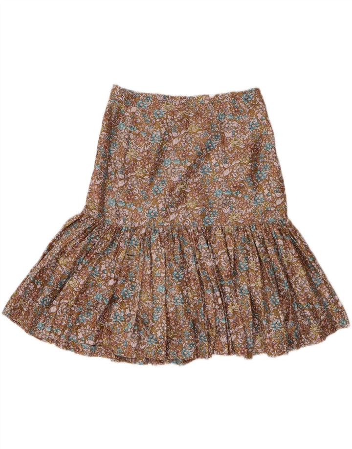 MIMMINA Womens Mini Skirt W24 XS Brown Floral