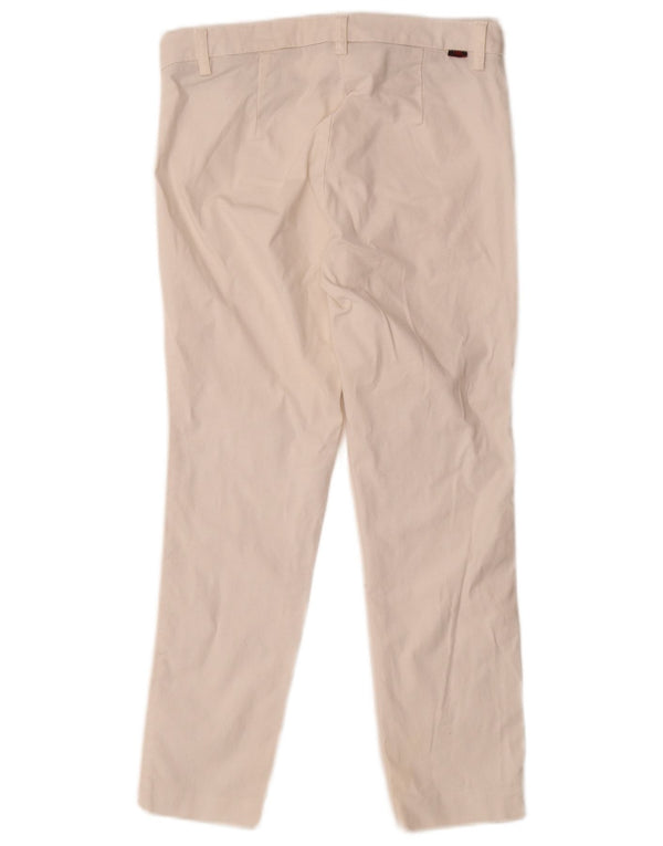 Calça feminina Kappa IT 38 XS W28 L24 algodão branco