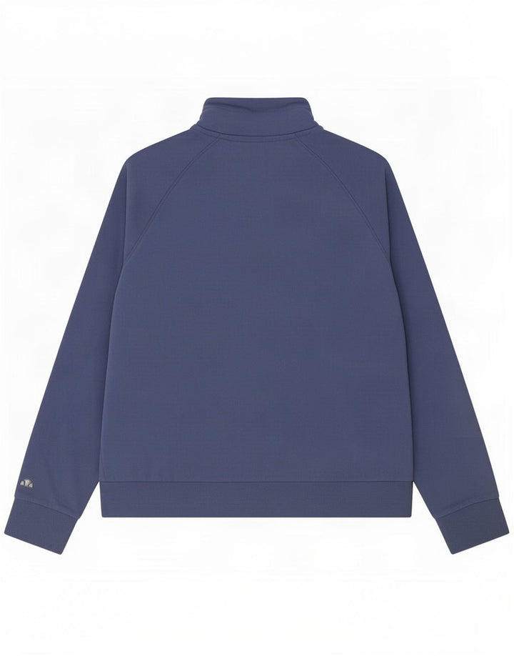 Jaqueta feminina Ellesse com agasalho gráfico UK 14 algodão azul marinho médio