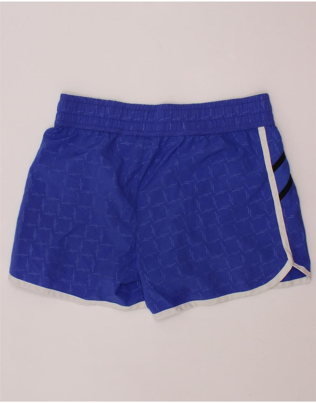 Shorts esportivos FILA para meninas 10-11 anos poliéster geométrico azul médio