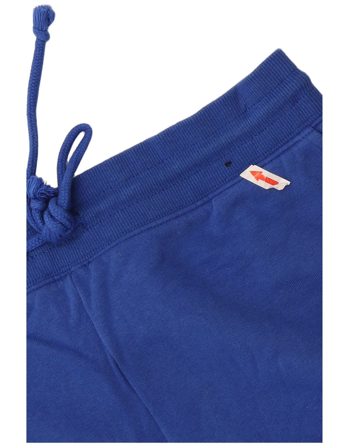 Shorts esportivos femininos Marks & Spencer UK 12 algodão azul médio
