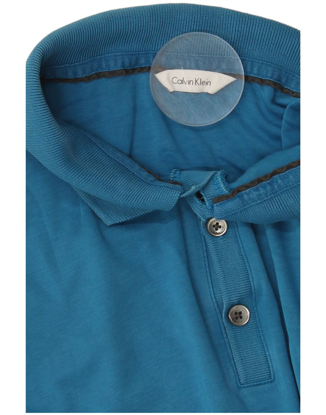 Camisa polo masculina CALVIN KLEIN azul médio