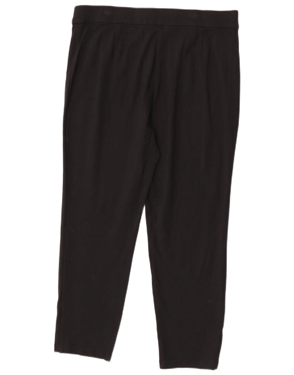Calça casual feminina Marks & Spencer cônica UK 18 XL W36 L26 preta