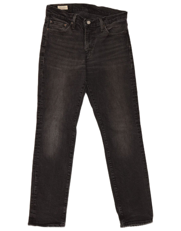 Levi's Mens Slim Jeans W30 L30 Algodão Preto