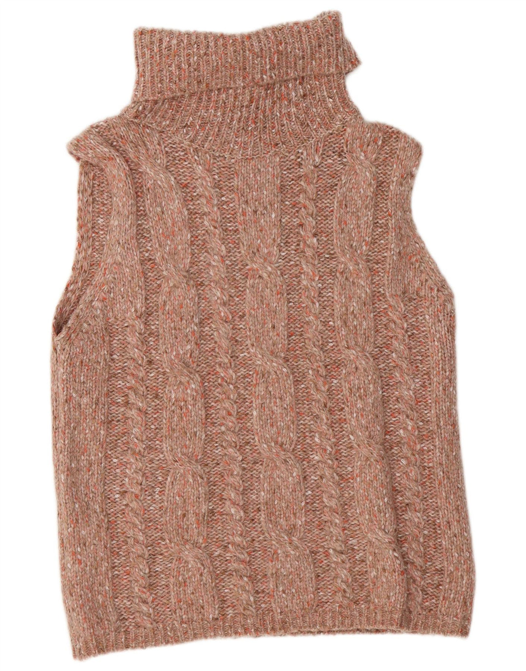 Suéter feminino ESSENTIALS com gola redonda EU 40/42 médio rosa manchado