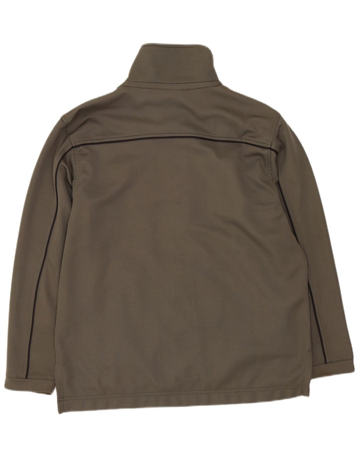 Asics Mens Tracksuit Top Jacket Medium Khaki Poliéster