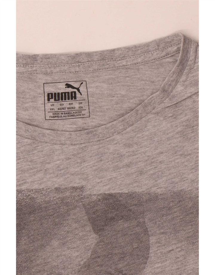 Camiseta masculina Puma Graphic 2XL algodão cinza