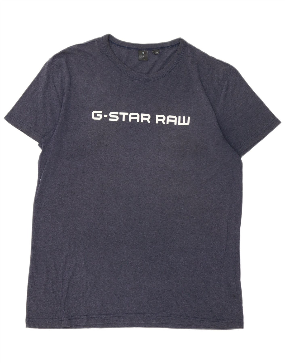Camiseta gráfica masculina G-STAR Top XL algodão azul marinho