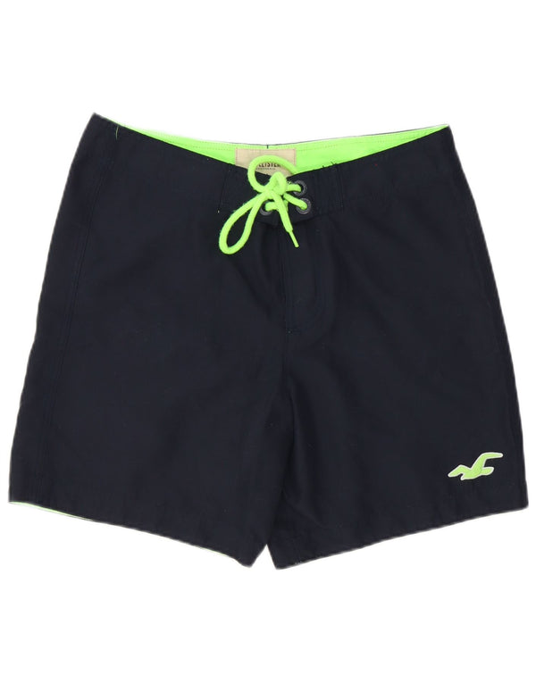 Shorts de natação masculino Hollister poliéster azul marinho médio