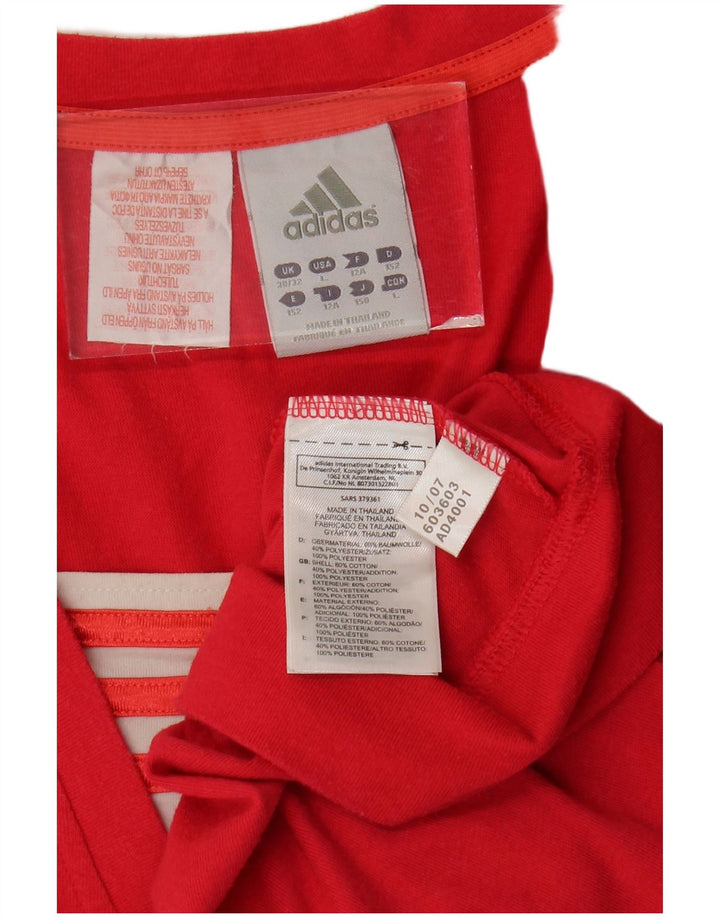 Camiseta ADIDAS Meninas Graphic 11-12 Anos Algodão Rosa