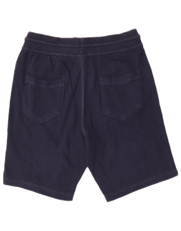 Benetton Mens Sport Shorts Médio Algodão Azul Marinho