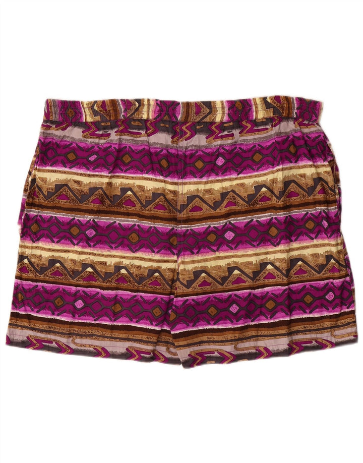 Shorts de natação masculino Santostefano grande algodão Fair Isle multicolorido