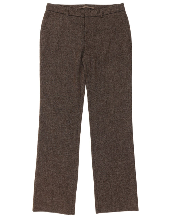 Zara Calça feminina reta EU 38 pequena W28 L32 cinza