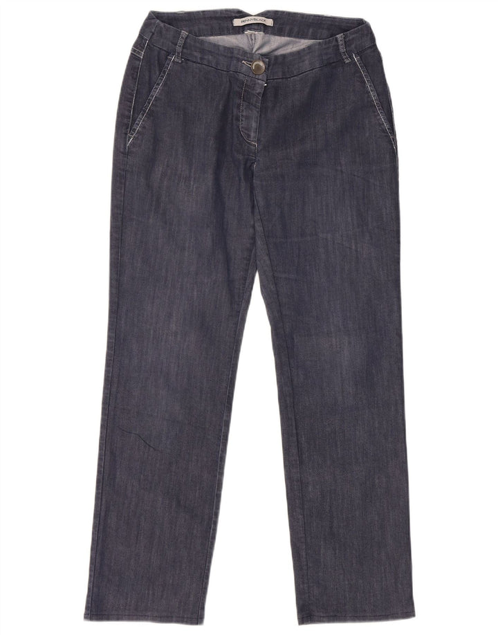 Jeans reto feminino Penny Black IT 40 pequeno W28 L26 azul marinho
