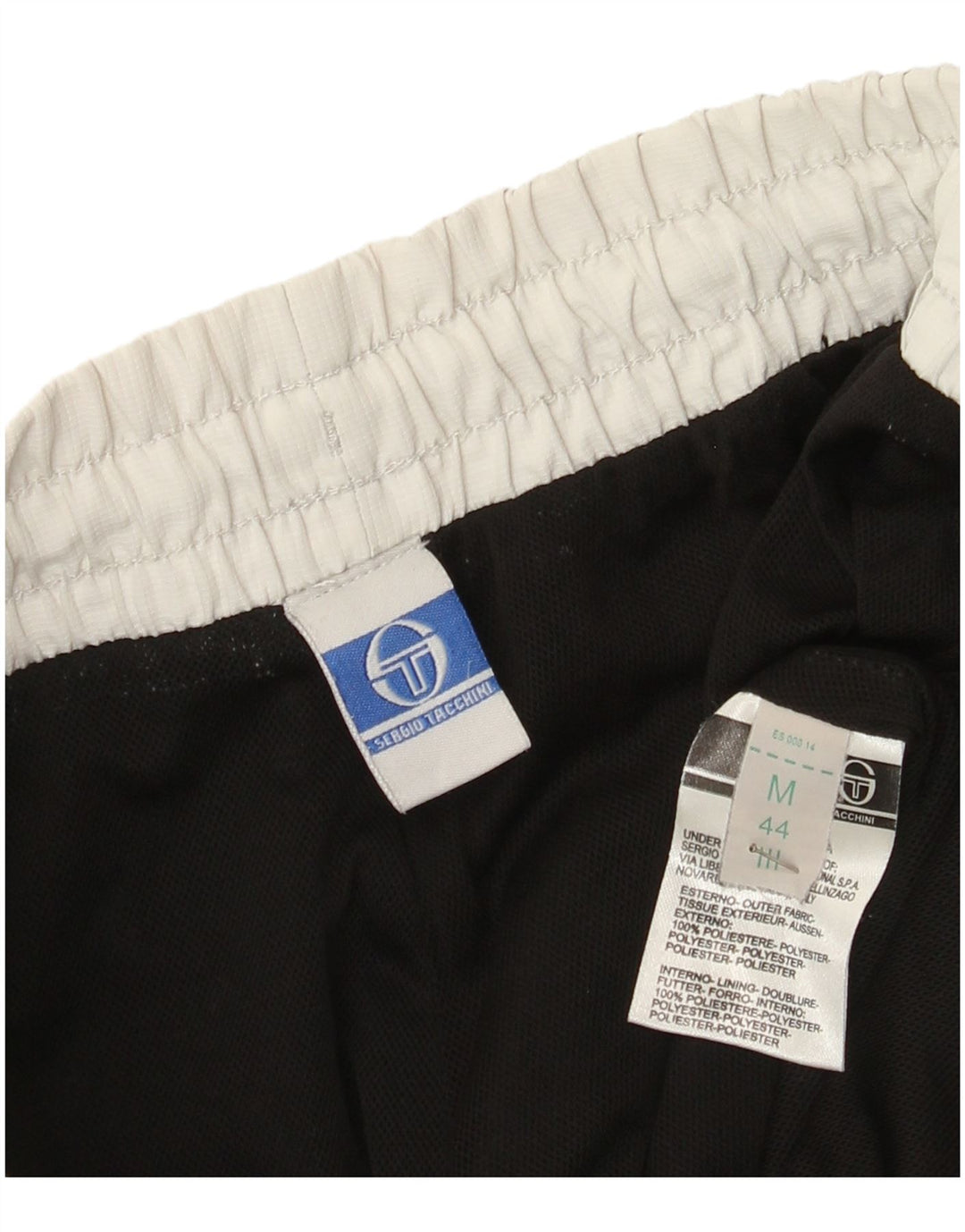Calça de treino feminina Sergio Tacchini IT 44 Medium Black Colourblock