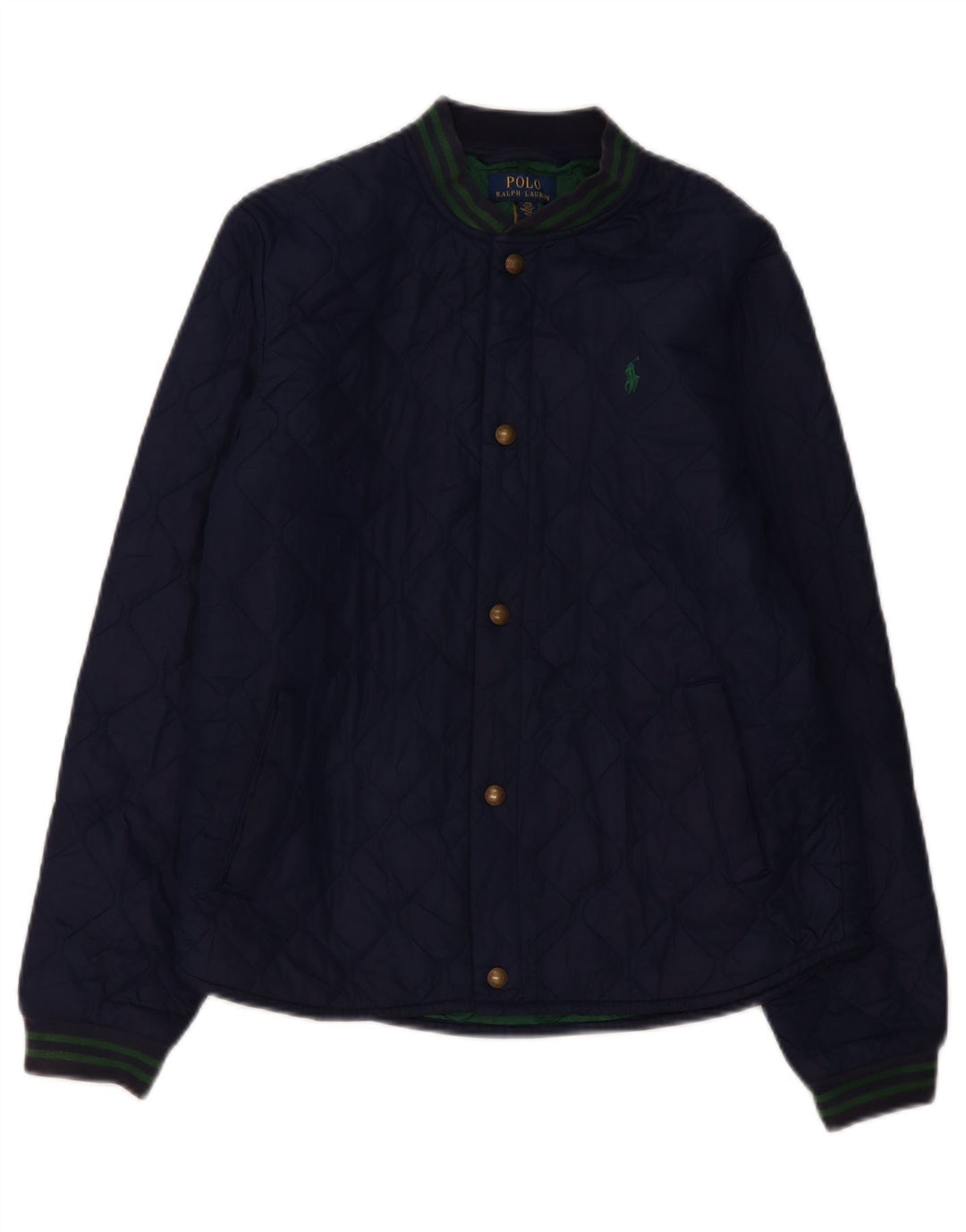 Polo Ralph Lauren Meninos Jaqueta Acolchoada 15-16 Anos XL Azul Marinho Poliéster