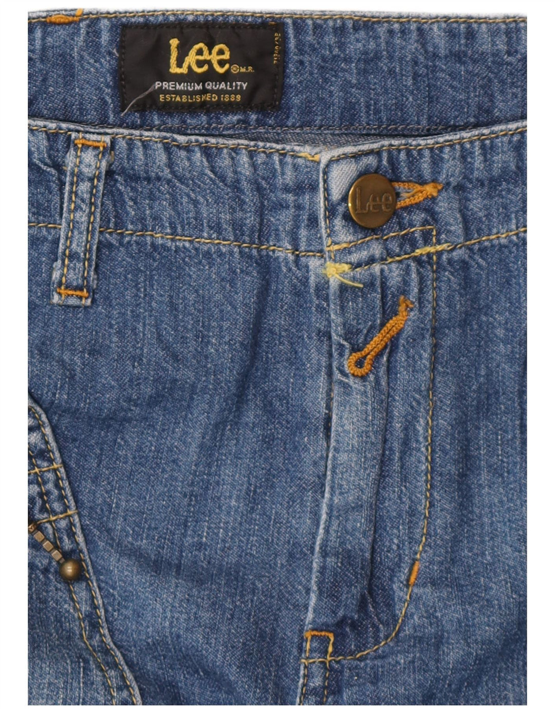 Jeans retos femininos LEE W32 L32 azul
