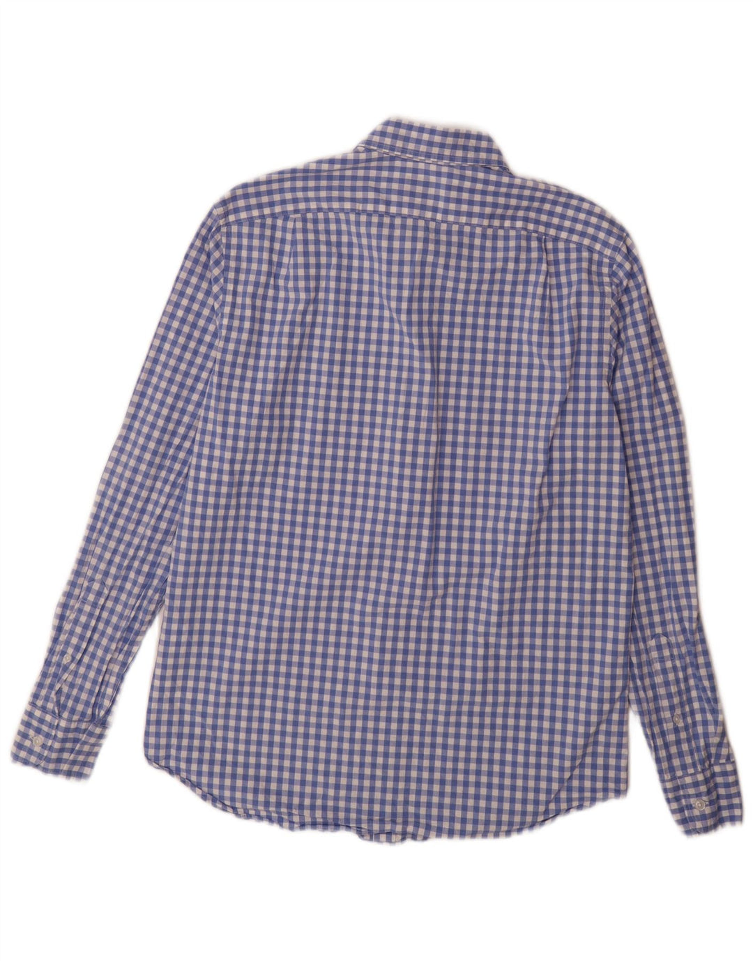 J. CREW Camisa masculina clássica de ajuste azul médio algodão guingão