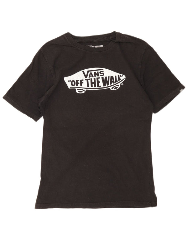 Camiseta Vans Meninos Graphic 12-13 Anos Grande Algodão Preto