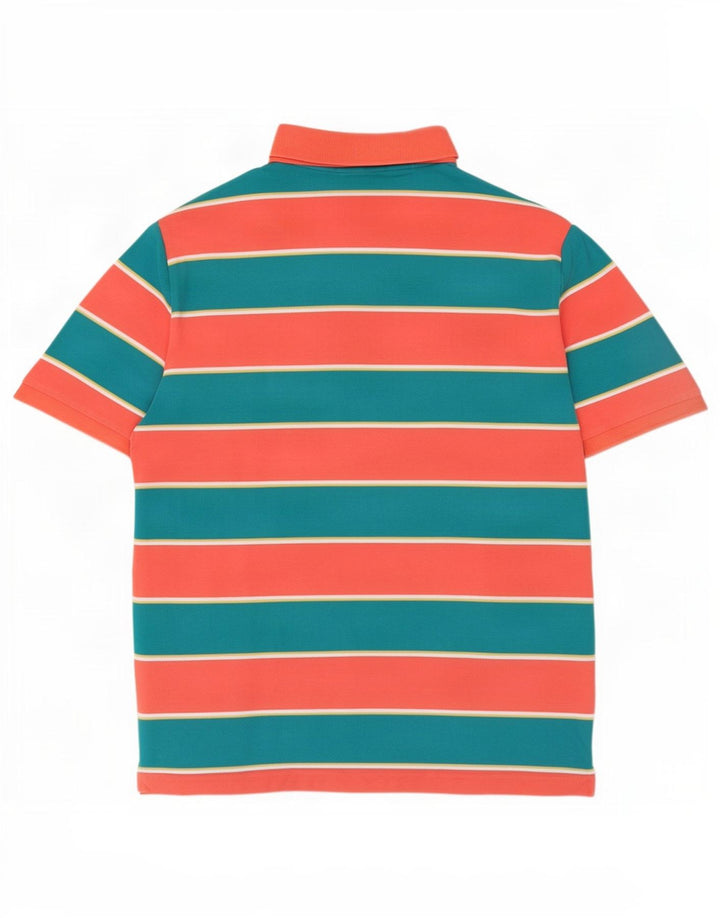 Camisa polo masculina Gant grande algodão listrado multicolorido