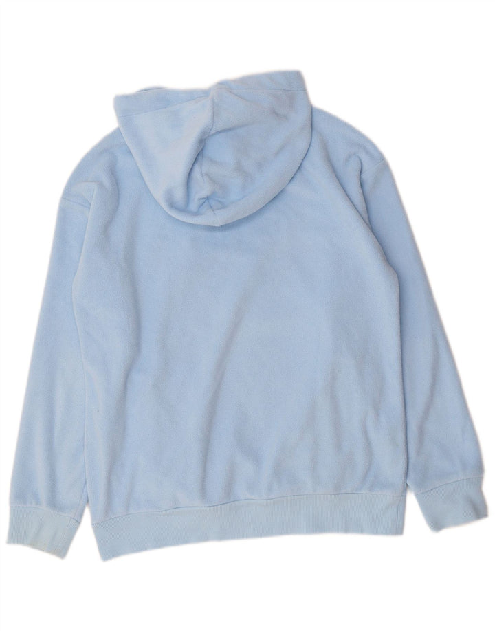 Jumper masculino com capuz gráfico de lã Champion pequeno azul poliéster