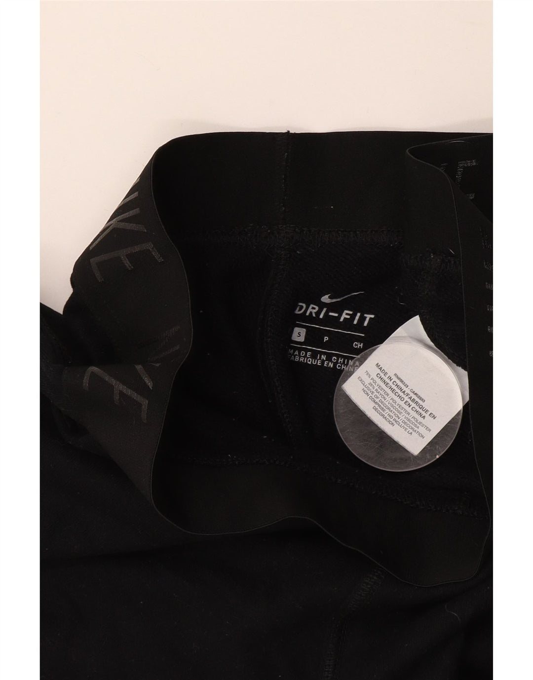 Calça esportiva feminina Nike Dri Fit Graphic UK 10 pequena preta