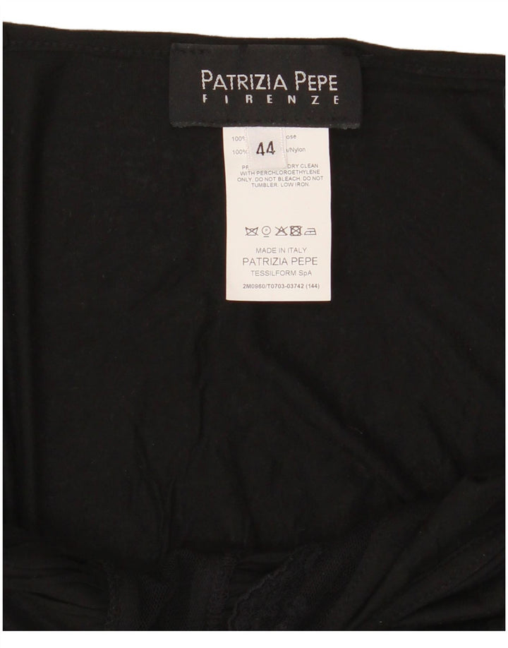 Patrizia Pepe Cami feminino Top IT 44 médio preto viscose