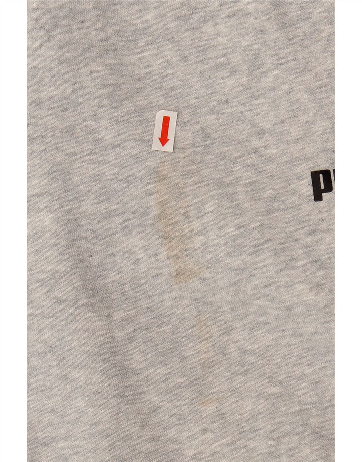 Calça de treino masculina PUMA joggers pequeno algodão cinza