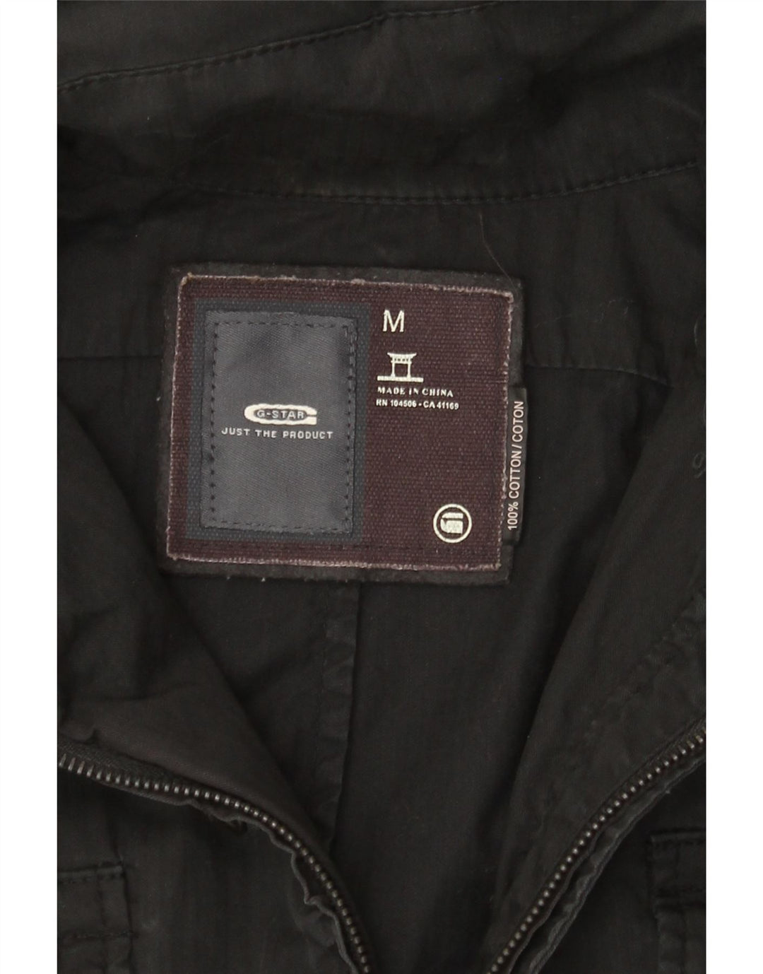 G-Star feminino UK 14 algodão preto médio