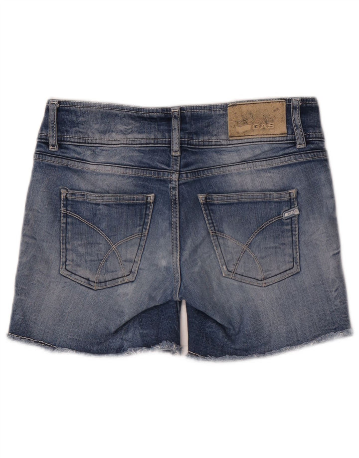 Shorts jeans feminino GUESS W26 pequeno azul algodão