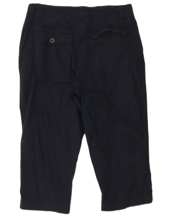 Calça capri feminina Mountain Warehouse UK 10 pequena W30 L18 azul marinho