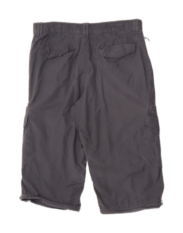 Bermuda masculina Marks & Spencer Blue Harbour Cargo W34 cinza grande