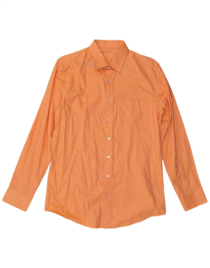 Camisa masculina Louis Philippe tamanho 40 algodão laranja médio