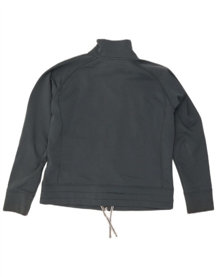 Rohan Womens Tracksuit Top Jacket UK 14 poliéster verde médio