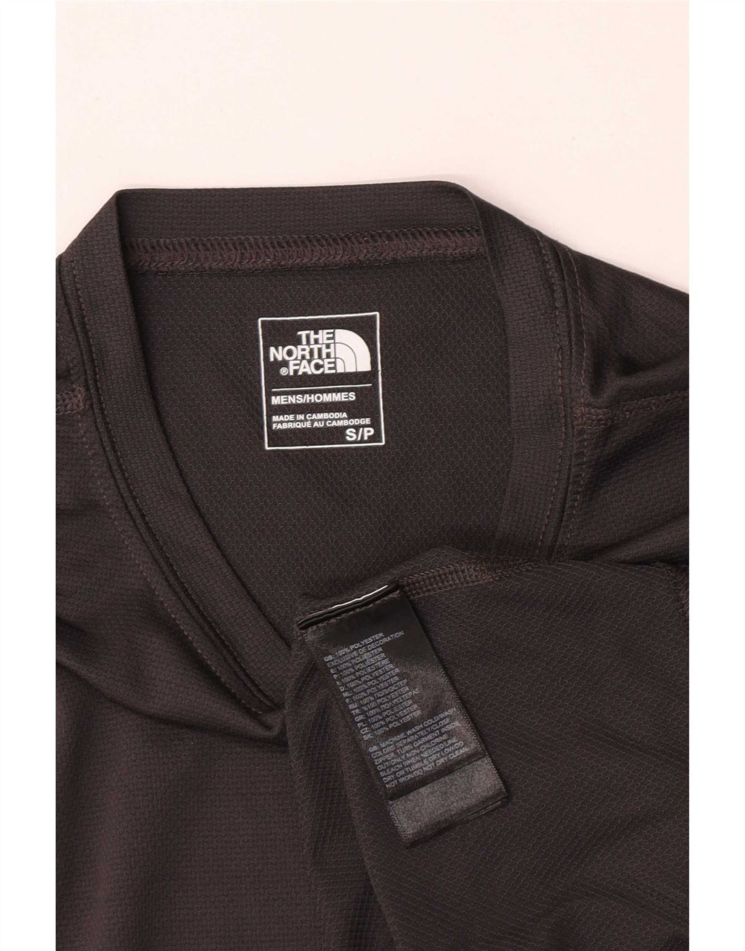 The North Face Camiseta Masculina Top Pequeno Poliéster Cinza