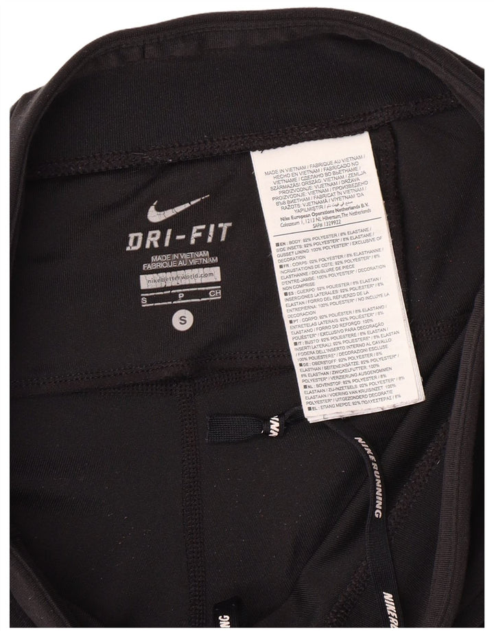 Leggings femininas NIKE UK 10 pequenas pretas de poliéster