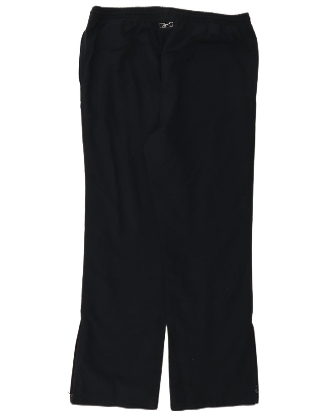 Calça de treino feminino Reebok US 12 grande poliéster azul marinho