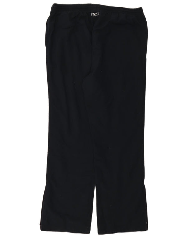 Calça de treino feminino Reebok US 12 grande poliéster azul marinho